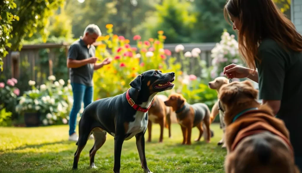 Dog Barks At Neighbors Dog Through Fence