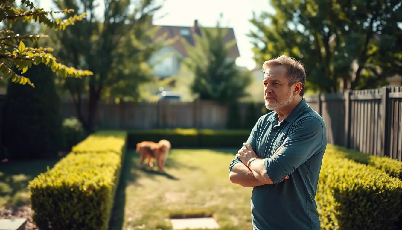 Dog Barks At Neighbors Through Fence