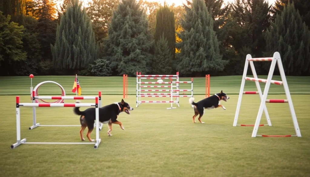 Agility Training Dog Walk