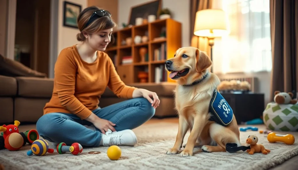 At Home Service Dog Training