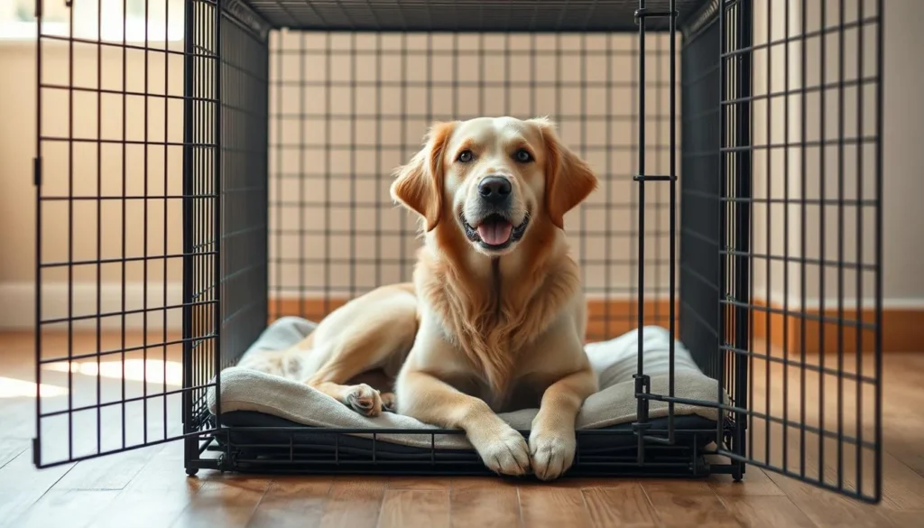 Crate Train Dog During Day