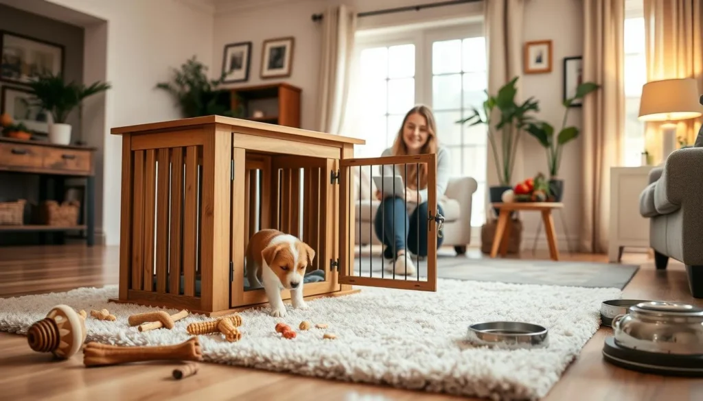 Crate Training Golden Retriever Puppy At Night