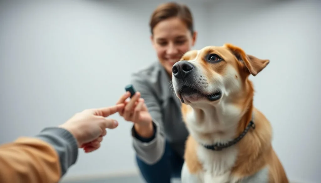 Dog Behavior Training With Clicker