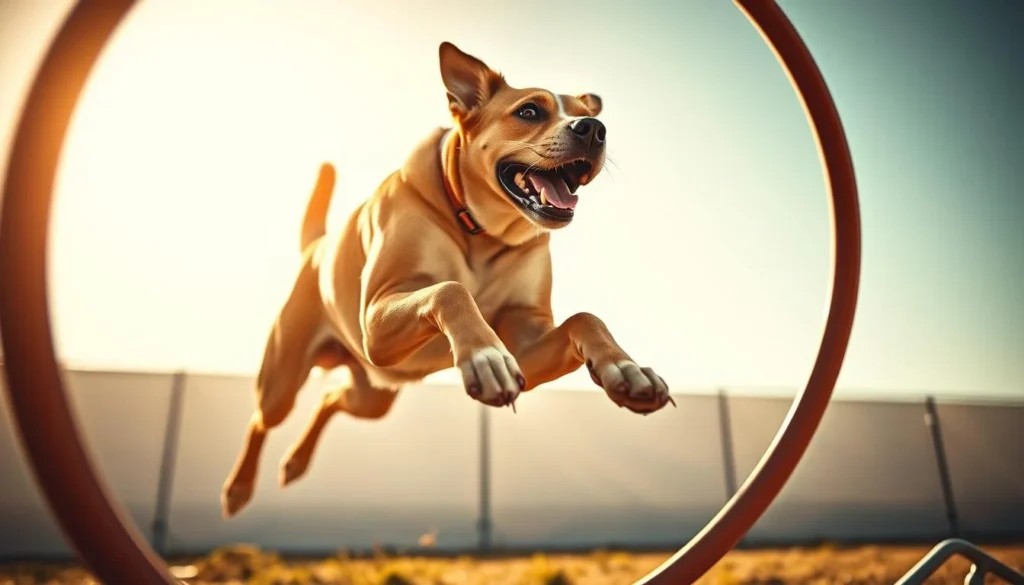 Dog Training Jumping Obstacles