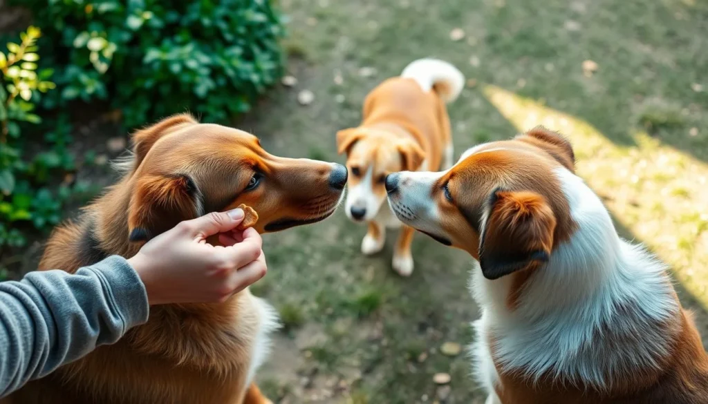 Puppy Barks At Other Dogs